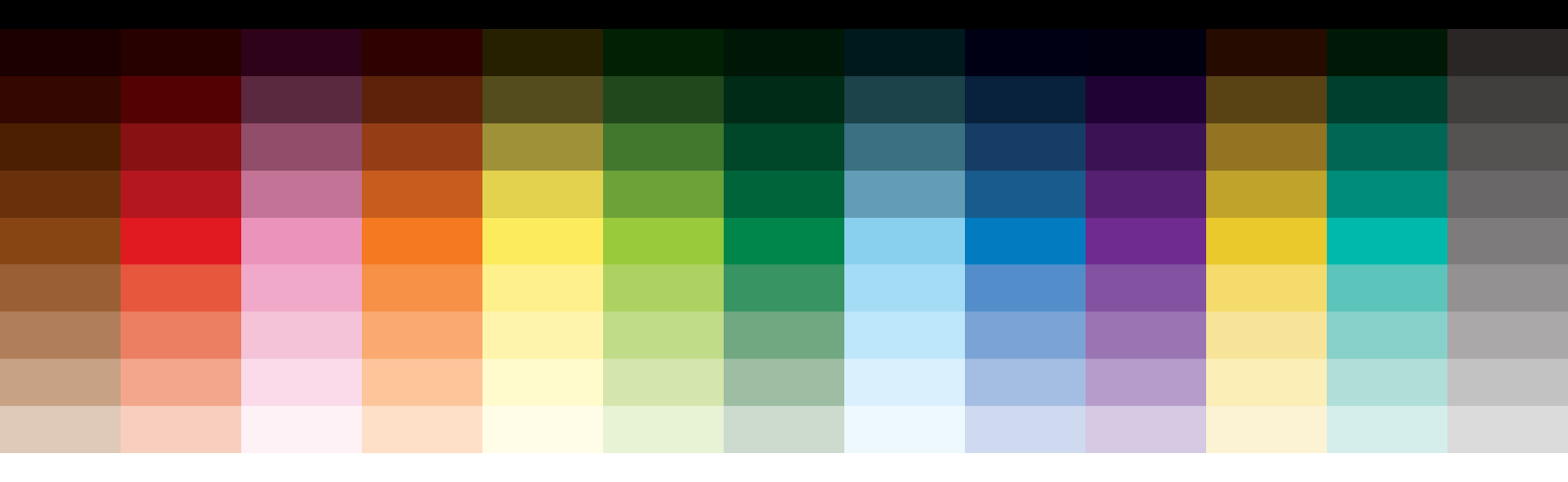 Sxyzm Color Pallette